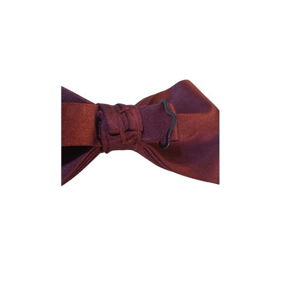Mens Bowtie PreTied Adjustable Necktie Solid Color Formal Wedding Party Tuxedo - Picture 3 of 7